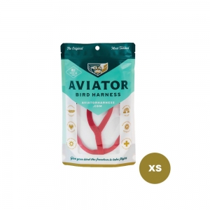 The Aviator X-SMALL BIRD HARNESS & LEASH - Red - Click for more info